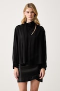 Pinko camicetta da donna nera liscia 107845 A3OS