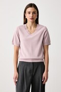 United Colors of Benetton T-shirt swetrowy damski różowy 135PD403Z
