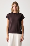 United Colors of Benetton T-shirt γυναικείο με μοντάλ καφέ 3QAFD10DG