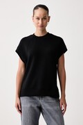 United Colors of Benetton t-shirt γυναικείο με μοντάλ μαύρο 3QAFD10DG