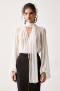 Elisabetta Franchi body damskie białe gładkie CB00566E2