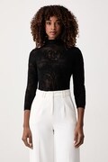 Twinset sweter damski z bawełną czarny 262TF3031