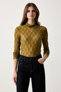 Twinset bluza ženska čipkasta zelena 262LI2NBB
