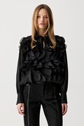 Karl Lagerfeld μπλούζα γυναικεία μαύρη απλή B3W11018
