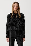 Karl Lagerfeld μπλούζα γυναικεία μαύρη απλή B3W11018