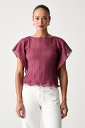 BOSS bluza za žene Bacope crvena bez uzorka 50567489