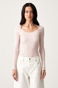 Guess sweter damski z wiskozą MEGHAN różowy W6YR22 Z0966