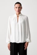 Marciano by Guess bluzka damska z acetatem NORI biała gładka G6YH11 W3136