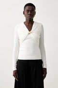 Marciano by Guess bluzka damska RAISSA beżowa gładka G6YP05 K5118