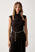 Marciano by Guess μπλούζα Γυναικεία KAMILA καφέ απλή G6YH15 W3206