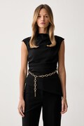 Marciano by Guess μπλούζα Γυναικεία KAMILA μαύρη απλή G6YH15 W3206