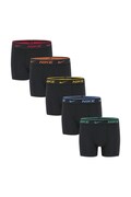 Nike bokserki dziecięce bawełniane z elastanem 5-pack czarne 9N1221