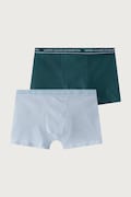 United Colors of Benetton bokserki dopasowane dziecięce bawełniane z elastanem 2-pack niebieskie 3G680X01V