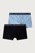 United Colors of Benetton bokserki dopasowane dziecięce bawełniane z elastanem 2-pack niebieskie 3G680X01V