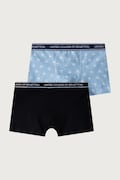 United Colors of Benetton bokserki dopasowane dziecięce bawełniane z elastanem 2-pack niebieskie 3G680X01V