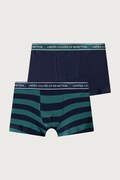 United Colors of Benetton přiléhavé boxerky dětské bavlněné s elastanem 2-pack zelené 3G680X01V