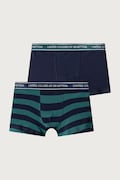 United Colors of Benetton přiléhavé boxerky dětské bavlněné s elastanem 2-pack zelené 3G680X01V