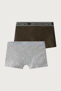 United Colors of Benetton přiléhavé boxerky dětské bavlněné s elastanem 2-pack šedé 3G680X01V
