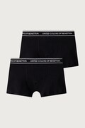 United Colors of Benetton přiléhavé boxerky dětské bavlněné s elastanem 2-pack černé 3G680X01V