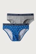 United Colors of Benetton figi dziecięce bawełniane z elastanem 2-pack niebieskie 3G680S03G