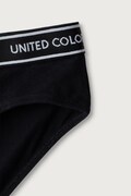 United Colors of Benetton figi dziecięce bawełniane z elastanem 2-pack czarne 3G680S03G