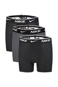 Nike bokserki dziecięce bawełniane z elastanem 3-pack szare 9N0846
