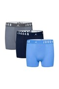 Jordan bokserki dziecięce bawełniane z elastanem 3-pack niebieskie 9J0633