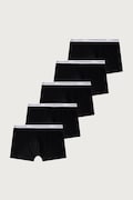 Tommy Hilfiger bokserki dopasowane dziecięce bawełniane z elastanem 5-pack czarne UB0UB00611