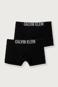 Calvin Klein Underwear boxer aderenti per bambini in cotone con elastan pacco da 2 neri B70B700509