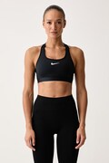 Nike biustonosz sportowy Swoosh czarny DX6821.010