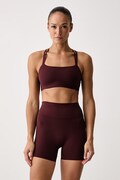 Nike biustonosz do jogi Zenvy Strappy brązowy IB9847.658