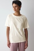 Triumph T-shirt piżamowy damski bawełniany Mix & Match beżowy 10229537