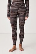 Smartwool legginsy funkcyjne damskie z wełny merino brązowe SW018809R351