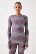 Smartwool longsleeve funkcyjny damski z wełny merino różowy SW016370R401