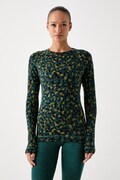 Smartwool longsleeve funkcyjny damski z wełny merino turkusowy SW016370R371