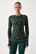 Smartwool longsleeve funkcyjny damski z wełny merino turkusowy SW016370R371