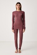 Viking komplet bielizny termoaktywnej damski z wełną merino Meriboo Set Merino różowy 500/28/1703