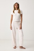 Juicy Couture dvojdielne pyžamo dámske ROSE RIB SET béžové JCYPJ226856