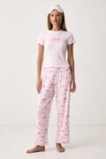 Juicy Couture dvojdielne pyžamo dámske ROSE RIB SET ružové JCYPJ226856