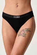 MM6 Maison Margiela figi damskie z bawełną czarne MKL840060