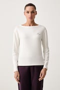 HUGO longsleeve piżamowy damski z modalem CASUAL LS-SHIRT beżowy 50570156