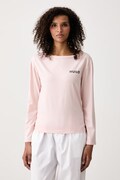 HUGO longsleeve piżamowy damski z modalem CASUAL LS-SHIRT różowy 50570156