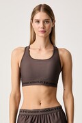 Under Armour biustonosz sportowy UA Crossback brązowy 1361034.200