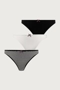 Tommy Hilfiger μπραζίλ γυναικεία 3-pack μαύρα UW0UW06665