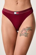 Tommy Hilfiger figi damskie bawełniane z elastanem bordowe UW0UW06683