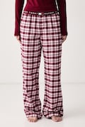 Tommy Hilfiger spodnie piżamowe damskie bawełniane różowe UW0UW06624