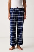 Tommy Hilfiger spodnie piżamowe damskie bawełniane granatowe UW0UW06624