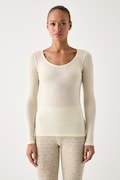 Icebreaker longsleeve funkcyjny damski z wełną merino Siren żółty IB1031940001