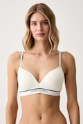 Emporio Armani Underwear biustonosz z bawełną beżowy EW000442 AF27298
