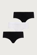 United Colors of Benetton majtki damskie bawełniane z elastanem 3-pack czarne 3G681S033